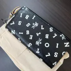 【新品未使用】イルビゾンテ ロゴ ラウンドジップ ファスナー 財布 黒 ブラック