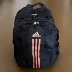 adidas アディダス リュックサック ブラック オレンジ　サッカー用バッグ