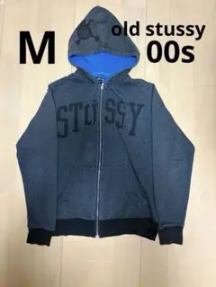 【本日限定価格】old stussy ジップパーカー フーディー アーチロゴ