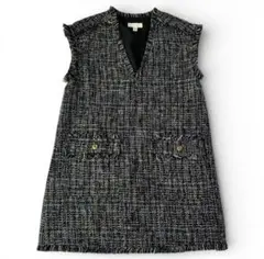【新品・未使用】 H&M ノースリーブツイードワンピース