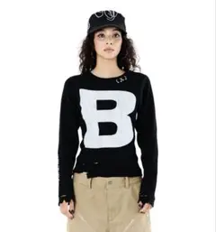 【新品】beeden B LOGO THERMAL TOP BLACK