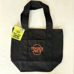 TRADER JOE'S ミニトートバッグ ブラック　トレジョ