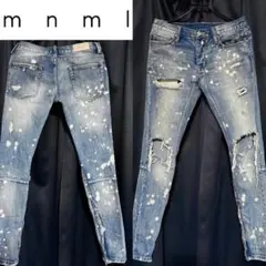 mnml ミニマル 激 デストロイ 加工 デニム 30 ジーンズ 海外ブランド