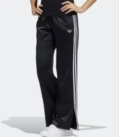 [美品]adidasサテントラックパンツ ブラック