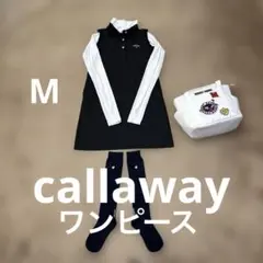 キャロウェイ　callaway ロゴレディース ゴルフ ワンピース ブラック M
