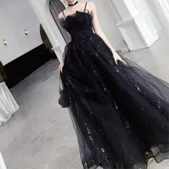 高身長【AIMER】ロングドレスM ネイビー 演奏会 | Mercari