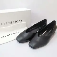 【新品未使用】HIMIKO スクエアトゥ パンプス レザー 本革 24.5cmのサムネイル