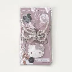 ハローキティ×ブリルミー ミラー付きビーズストラップ PALE PINK