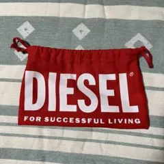 DIESEL 巾着 小 ディーゼル 赤 袋
