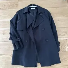 GLOBAL WORK ブラック トレンチコート M