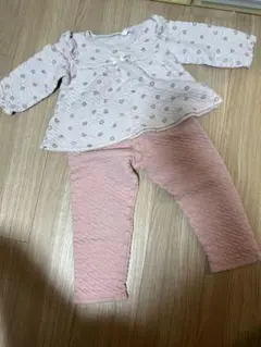 キルトパジャマ　110 120 秋冬パジャマ　軽量　ゆめかわ　紫　暖かパジャマ