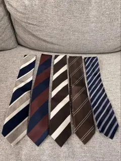 ストライプネクタイ5本セット