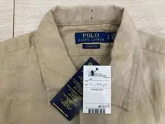 RALPH LAUREN ラルフローレン 半袖オープンカラーシャツ　開襟 麻