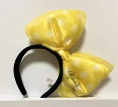 ミニー カチューシャ ビッグリボン イエロー ディズニー