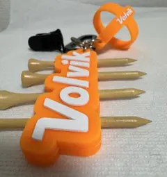 Volvik ゴルフティー、ボールホルダーセット（オレンジ・グリーンおまけ）