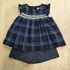 センスオブワンダー　入園式　セットアップ　チェック　チュニック