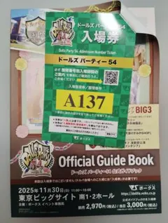 ドールズパーティー54 入場券 +公式ガイドブック　ドルパ54　A番