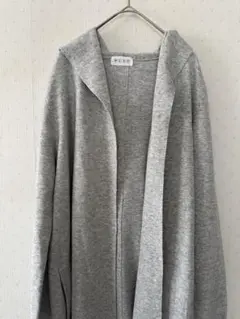 最終価格♡PLST フード付きグレー ロングカーディガン