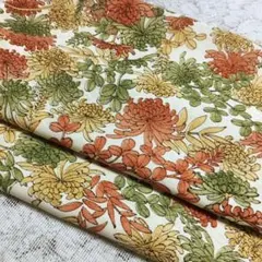 化繊混小紋のお着物解き布（3-557）
