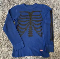 Supreme Hanes Bones Thermal ボーン 骨　サーマル　青