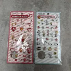 PEANUTS ぷくぷく キャラクターシール 2シートセット