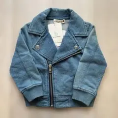 branshes ブルー ライダースジャケット