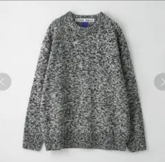 CITEN MIXヤーン クルーネック ニット ブラック M