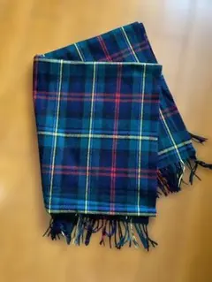 チェック柄　大判ストール　ひざ掛け　防寒具