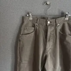 Wymカーキ ストレートデニム パンツ