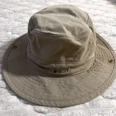 美品　モンベル　キッズハット　ベージュのサムネイル