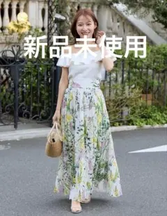 La boutique BonBon ドットオーガンサーキュラースカート 38 - メルカリ
