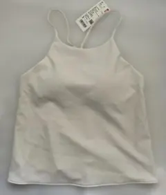UNIQLO クレープジャージー　キャミソール ホワイト 試着のみ　訳あり