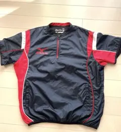 MIZUNO 野球用 ハーフジップ 半袖 Vジャン サイズM