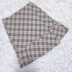 BURBERRY BLUE LABEL巻きスカート ノバチェック フレアスカート