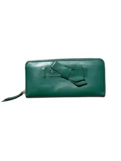 い*ご様 LANVIN COLLECTION 長財布 グリーン リボンのサムネイル