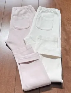 ユニクロ　レギンスパンツ　リブパンツ　120 2点セット　美品