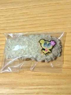 エニマイくじ　エンジェルブルー　E賞　ボアヘアクリップ
