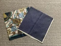 新品未使用 スカーフ 52×52 シルク100% 日本製 2枚セット