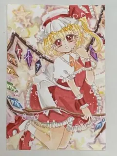 東方project 手描き イラスト 豆色紙 フランドール・スカーレット