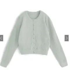 GRL ラメフェザーニットカーディガン[kz443]ミントグリーン