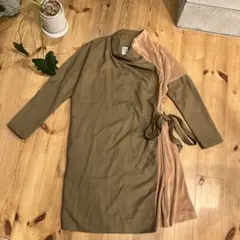 ポーランド製　ワンピース　ウール　ベルベット　ヴィンテージ　古着