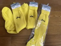 【asics】アシックス サッカーソックス 3セット 22cm×1、24cm×2のサムネイル