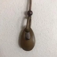 木彫り ロング ネックレス