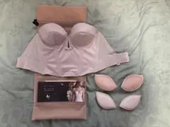 ブライダルインナー　ブライダルブルーム　ショートビスチェ モカグレー c65