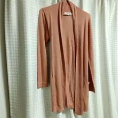 grove.ピンクロングカーディガン