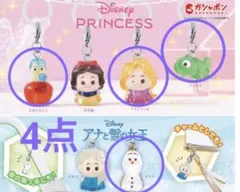 ディズニープリンセス　めじるしアクセサリー　ラプンツェル　オラフ　パスカル　小鳥