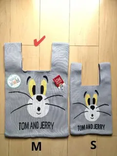 トムとジェリー ニットトートバッグ М トム TOMandJELLy バッグ