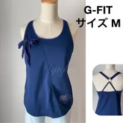 G-FIT Mサイズ フィットネス ウエア ネイビー ハート リング りぼんのサムネイル