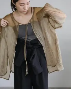 select MOCA オーガンジー2WAYブラウス