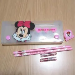 ディズニー◆ミニーマウス レトロ文房具セット◆未使用美品
